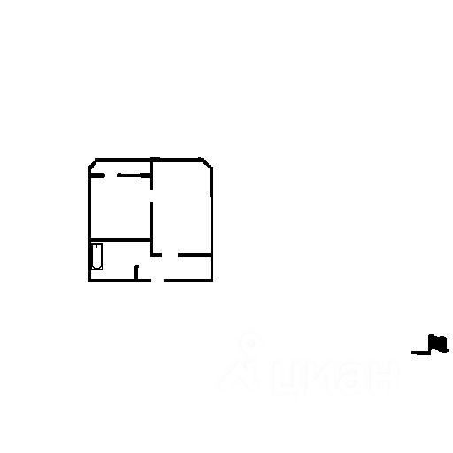 Планировка этой квартиры по данным Циан
