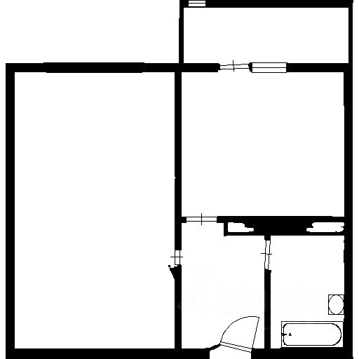 Планировка этой квартиры по данным Циан