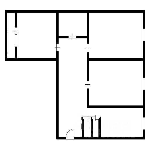 Планировка этой квартиры по данным Циан