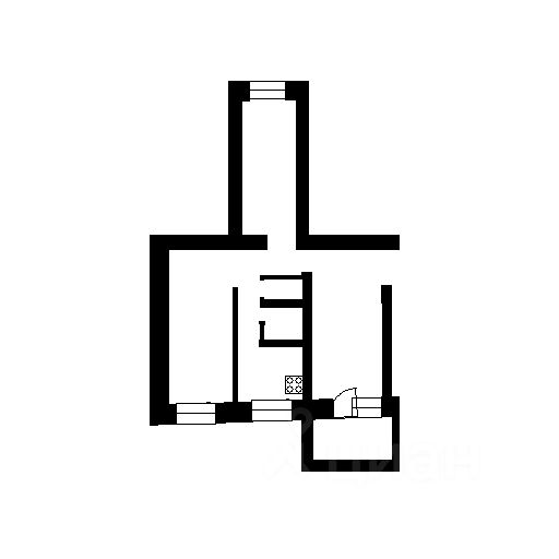 Планировка этой квартиры по данным Циан
