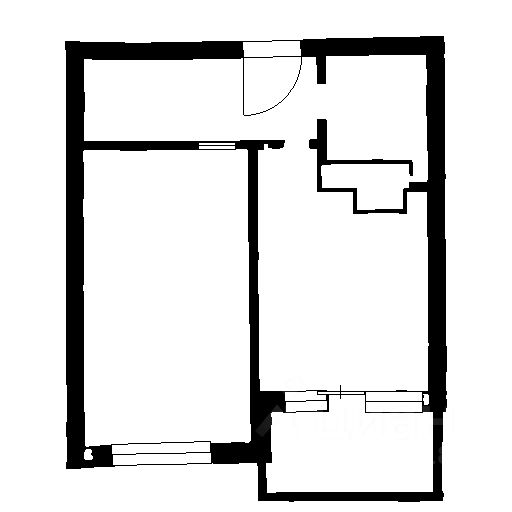 Планировка этой квартиры по данным Циан