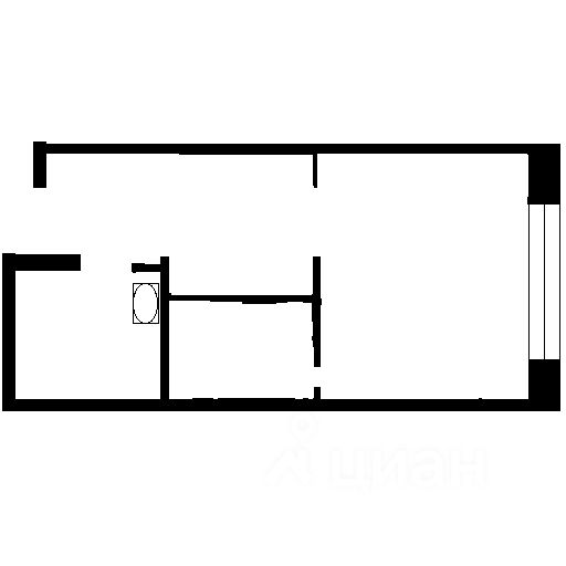 Планировка этой квартиры по данным Циан