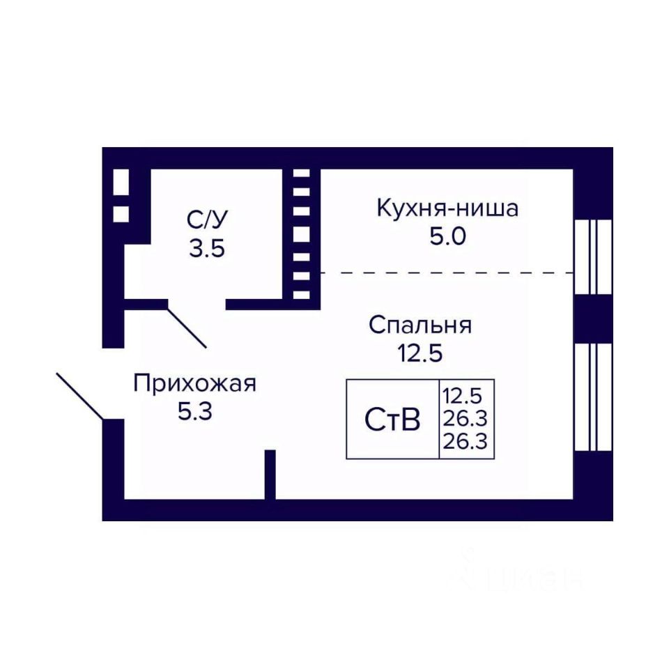 Новостройка, р-н Кировский