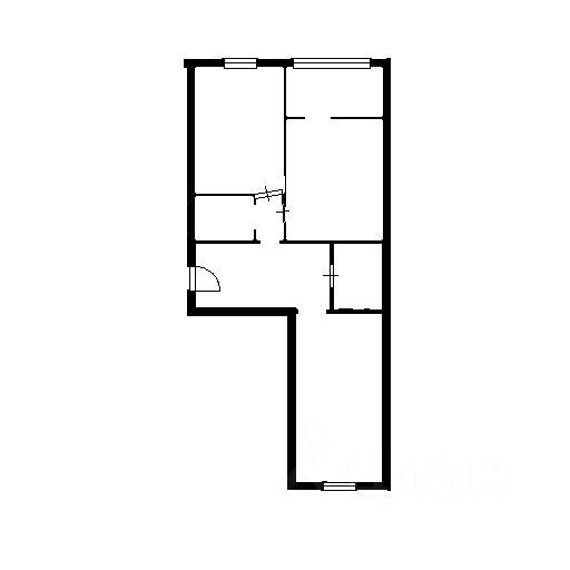 Планировка этой квартиры по данным Циан
