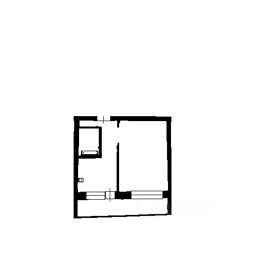 Планировка этой квартиры по данным Циан