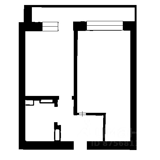 Планировка этой квартиры по данным Циан