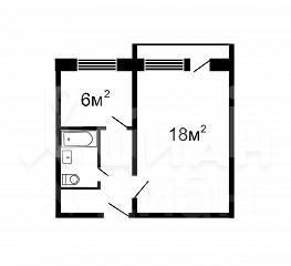 Планировка этой квартиры по данным Циан