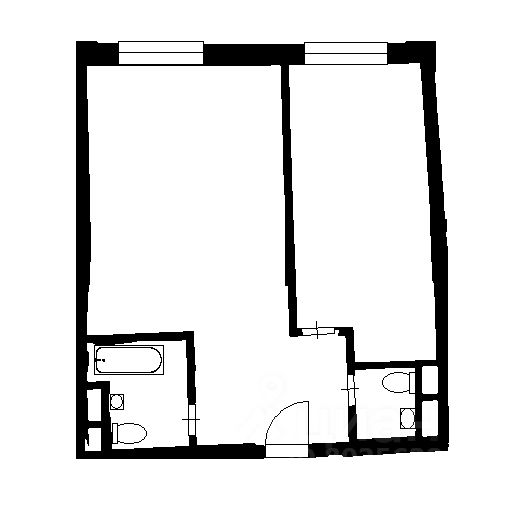 Планировка этой квартиры по данным Циан