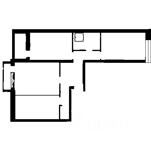 Планировка этой квартиры по данным Циан