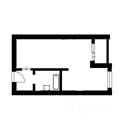 Планировка этой квартиры по данным Циан