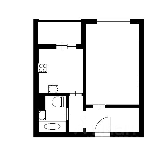 Планировка этой квартиры по данным Циан
