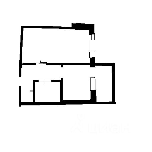 Планировка этой квартиры по данным Циан