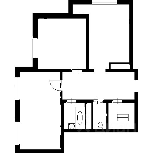 Планировка этой квартиры по данным Циан