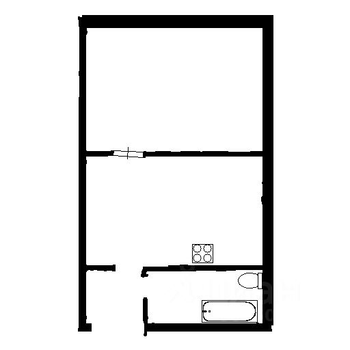Планировка этой квартиры по данным Циан