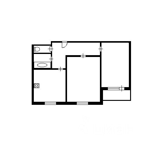 Планировка этой квартиры по данным Циан