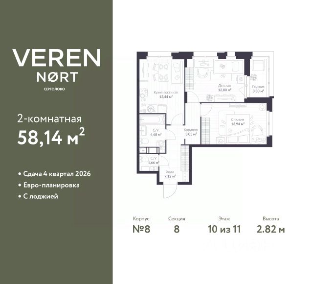 ЖК «VEREN NORT СЕРТОЛОВО»