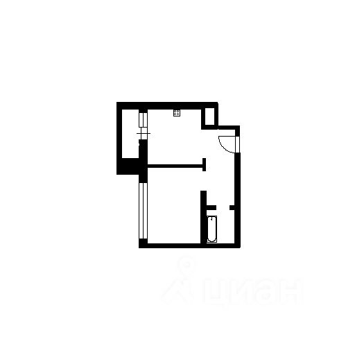 Планировка этой квартиры по данным Циан