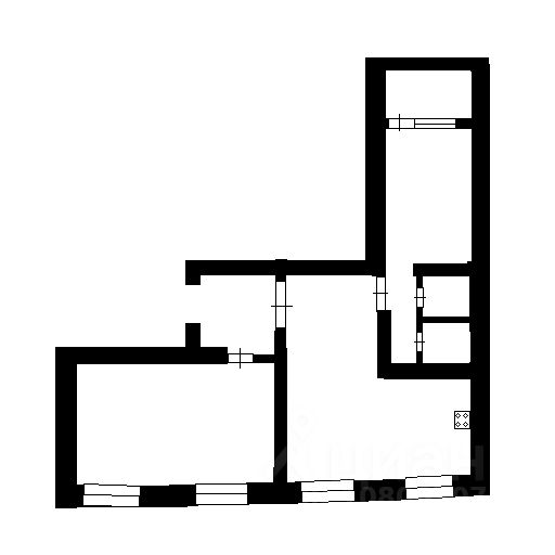 Планировка этой квартиры по данным Циан