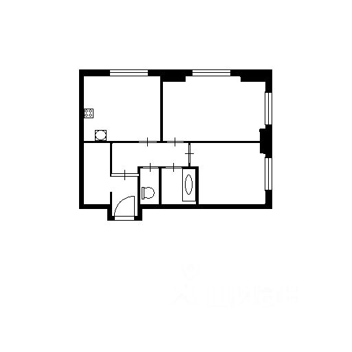Планировка этой квартиры по данным Циан