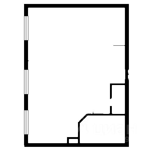 Планировка этой квартиры по данным Циан