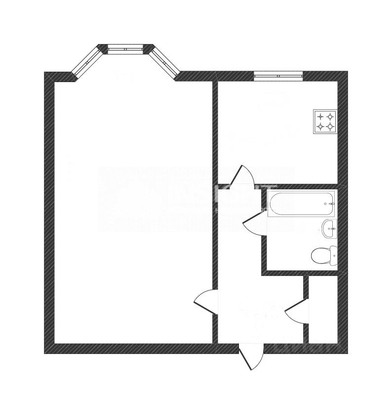 Планировка этой квартиры по данным Циан