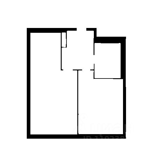 Планировка этой квартиры по данным Циан