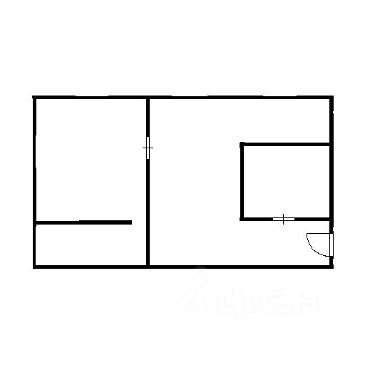 Планировка этой квартиры по данным Циан