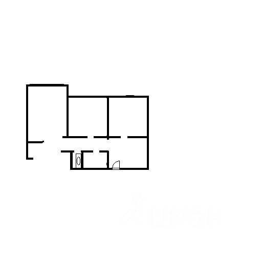 Планировка этой квартиры по данным Циан