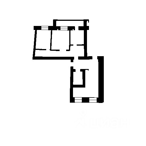 Планировка этой квартиры по данным Циан