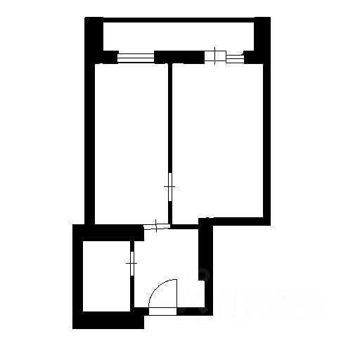 Планировка этой квартиры по данным Циан