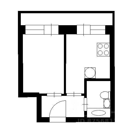 Планировка этой квартиры по данным Циан