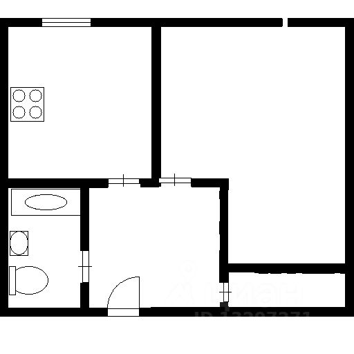 Планировка этой квартиры по данным Циан