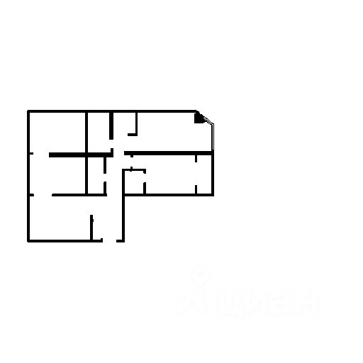 Планировка этой квартиры по данным Циан