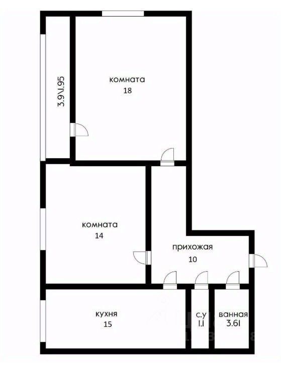 2-комн. кв., Прикубанский, Краснодар