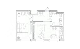 2-комн.кв., 37 м², этаж 6