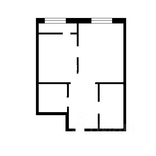 Планировка этой квартиры по данным Циан