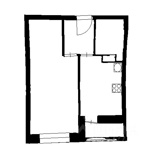 Планировка этой квартиры по данным Циан