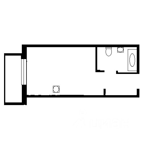 Планировка этой квартиры по данным Циан