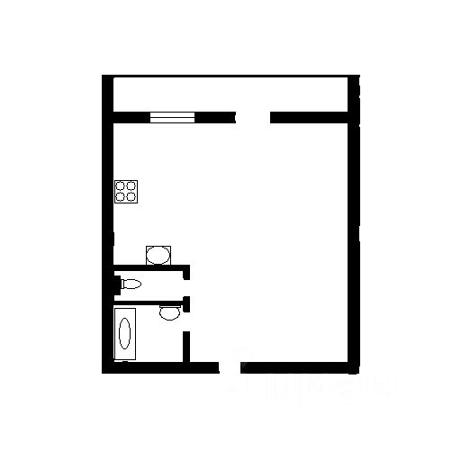 Планировка этой квартиры по данным Циан
