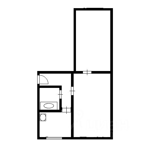 Планировка этой квартиры по данным Циан