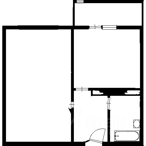 Планировка этой квартиры по данным Циан