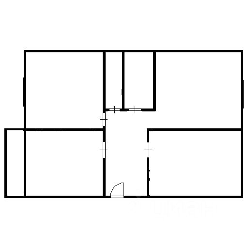 Планировка этой квартиры по данным Циан