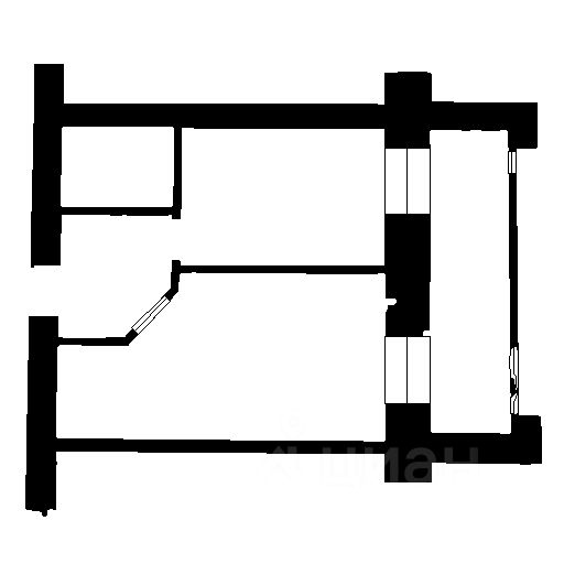 Планировка этой квартиры по данным Циан
