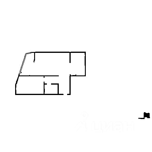 Планировка этой квартиры по данным Циан