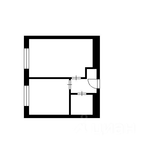 Планировка этой квартиры по данным Циан