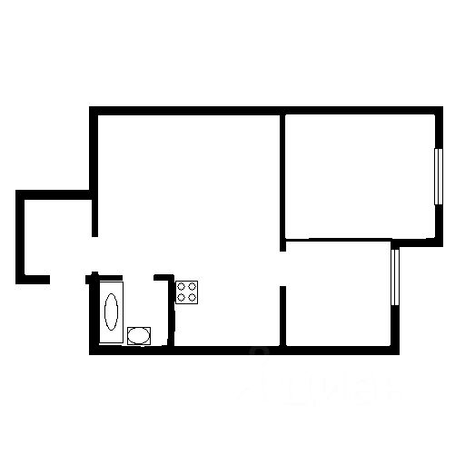 Планировка этой квартиры по данным Циан