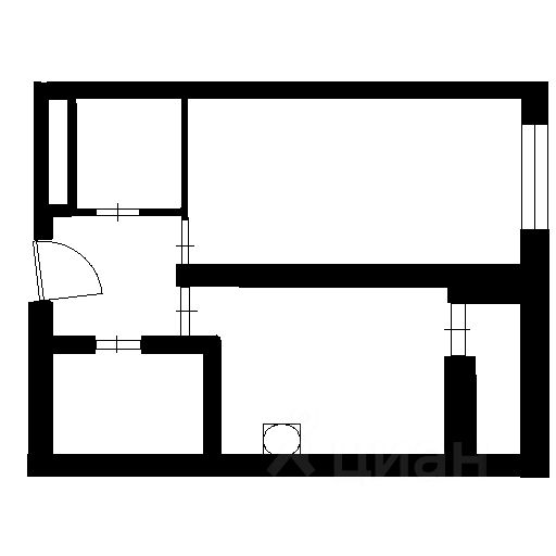 Планировка этой квартиры по данным Циан
