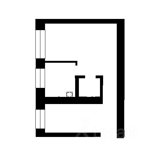 Планировка этой квартиры по данным Циан