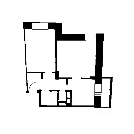 Планировка этой квартиры по данным Циан