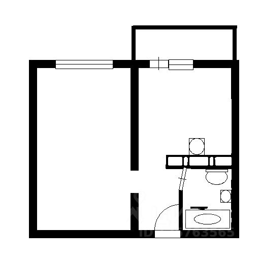 Планировка этой квартиры по данным Циан